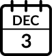 December 2024 calendar icon